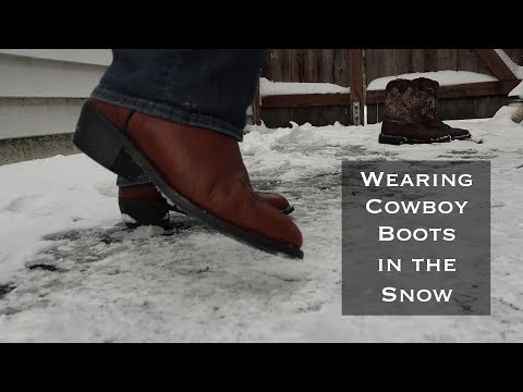 Wearing Cowboy Boots in the Snow