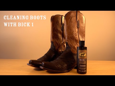 Cleaning Leather Boots With Bickmore Bick 1