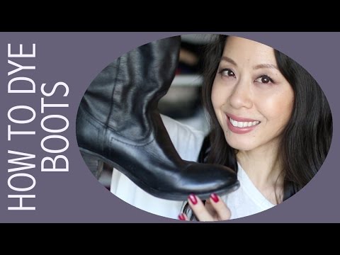 DIY - How to Dye Leather Boots