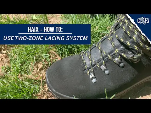 HOW TO: Use HAIX® Two-Zone Lacing System