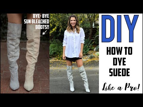 DIY: How To Dye Suede (THE BEST WAY!) - by Orly Shani