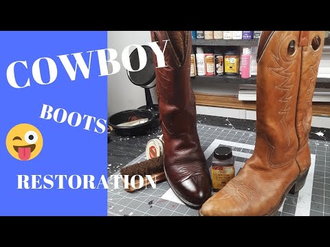 COWBOY BOOTS | SHOE RESTORATION | LEATHER DYE