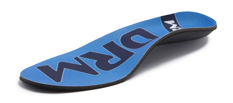 A blue form insole for high arch