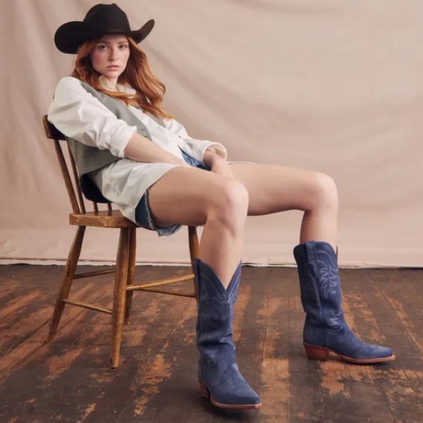 The Annie suede boots from Tecovas