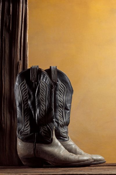 black brown cowboy boots