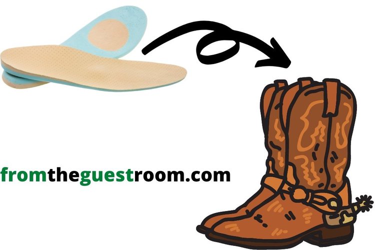 insole and cowboy boots