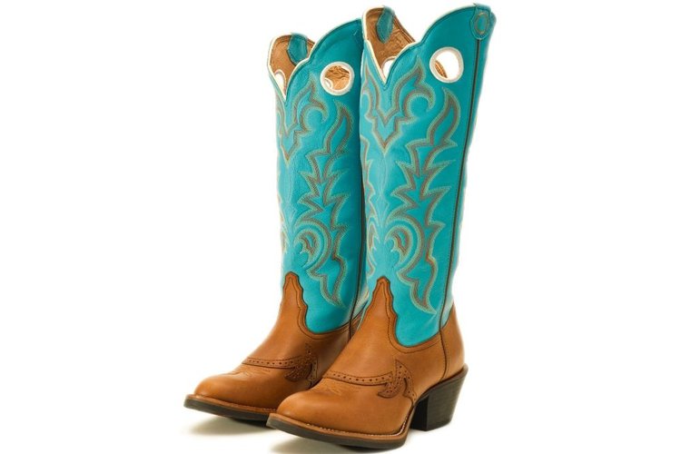 A pair of buckaroo cowboy boots