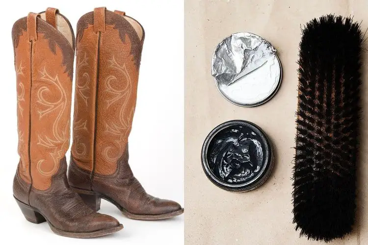 Apply mink oil on cowboy boots