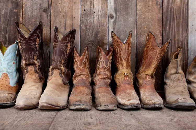 old cowboy boots lose their shape