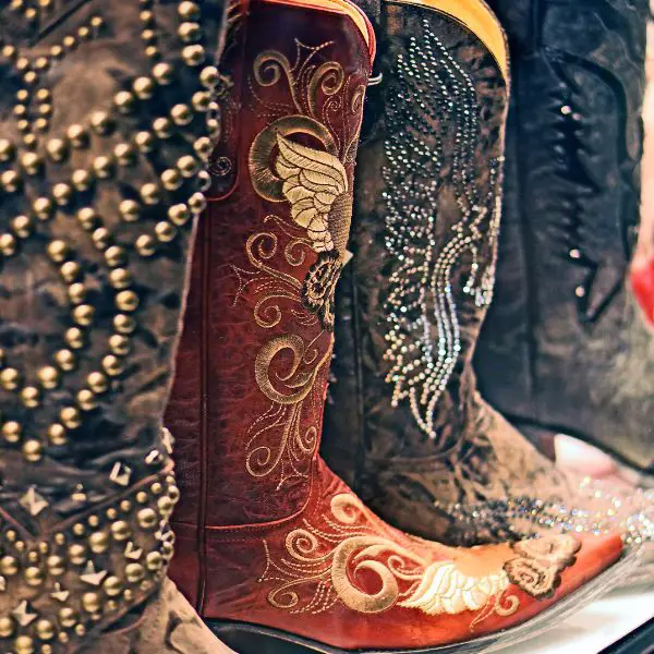 cowboy boots with beautiful stitching