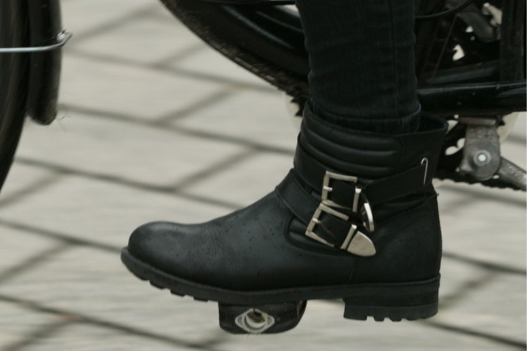 Harness motorcycle boots