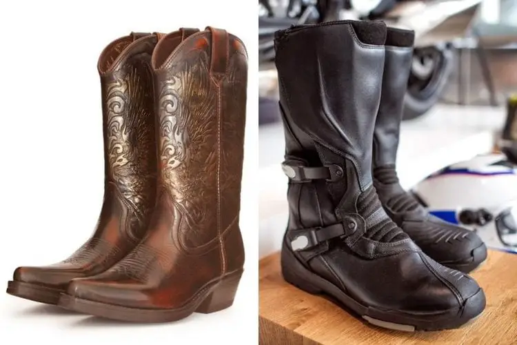 Cowboy boots vs Motorcycle boots Differences in Construction and