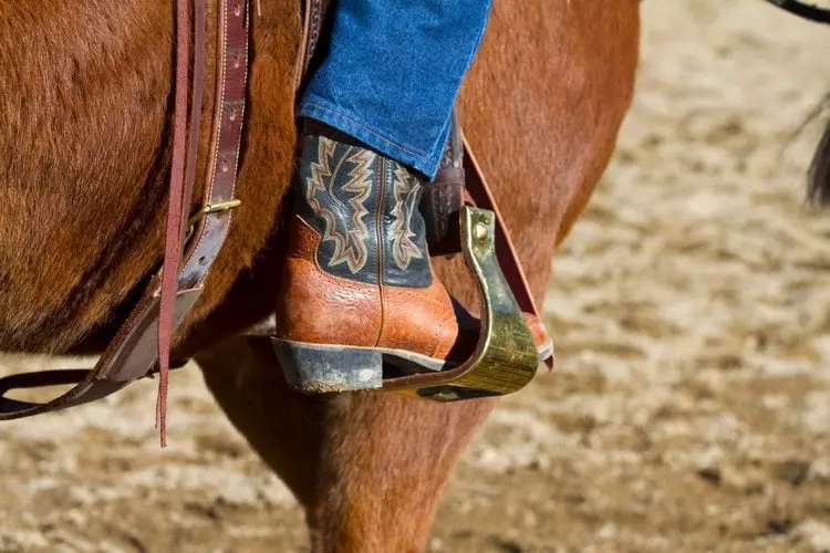 cowboy boots used for riding horses