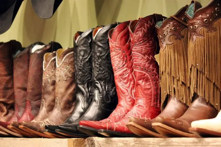 cowboy boots with tall shafts