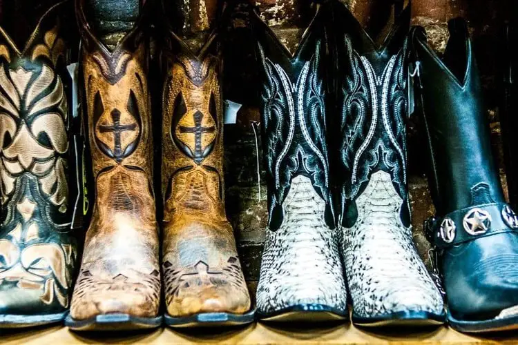 decorative cowboy boot shafts