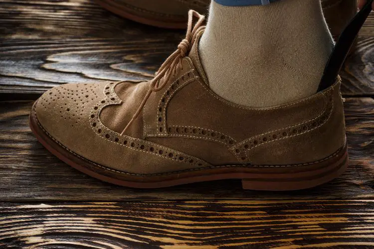 suede brogue shoes