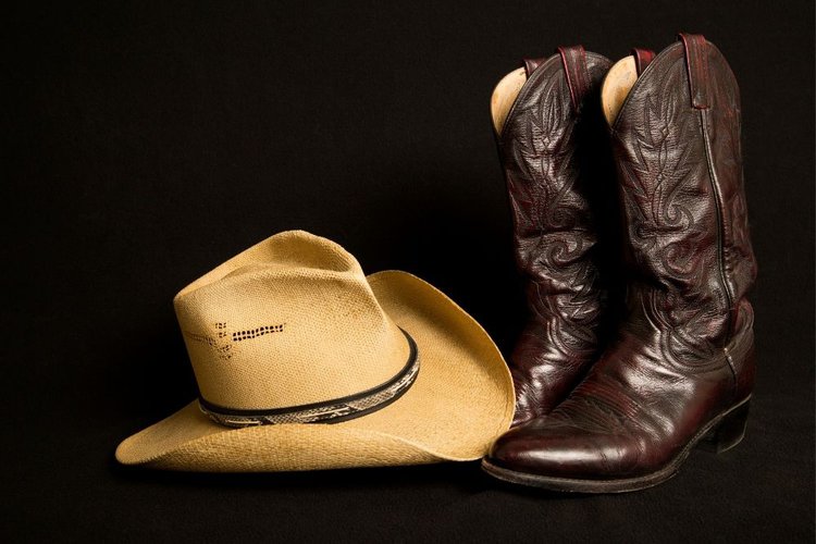 Dark cowboy boots