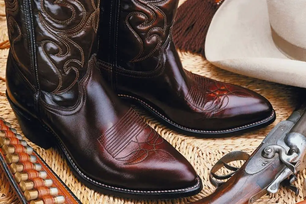 cowboy boots with rich color