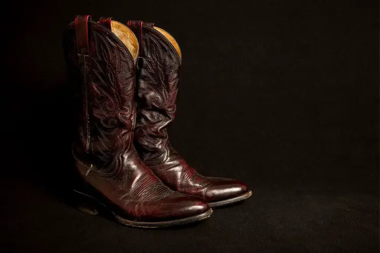 polish darkens cowboy boots