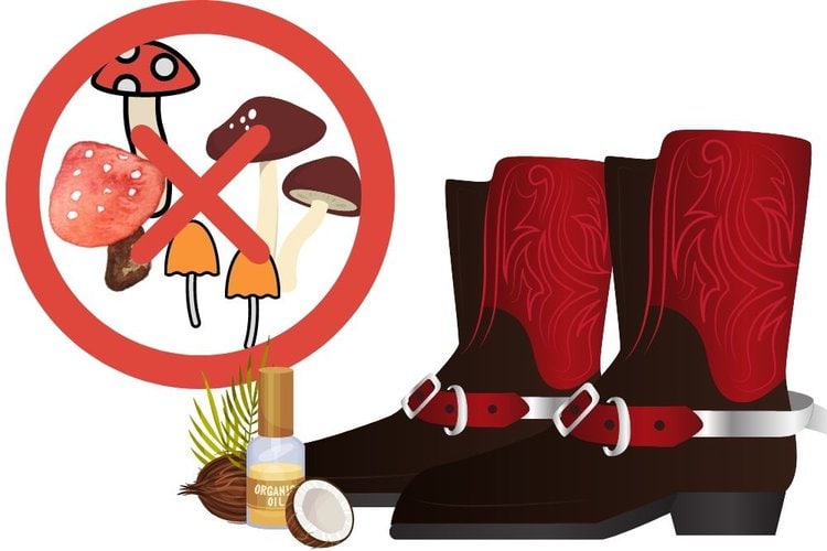 Coconut oil prevents fungus from cowboy boots