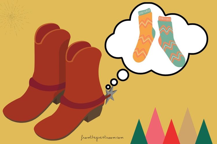 Wearing double socks with cowboy boots