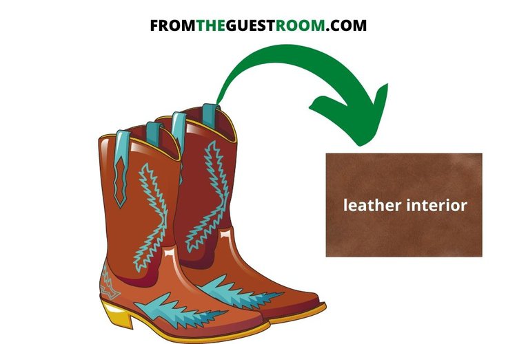 leather interior cowboy boots