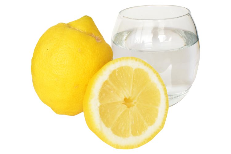lemon and cup of water