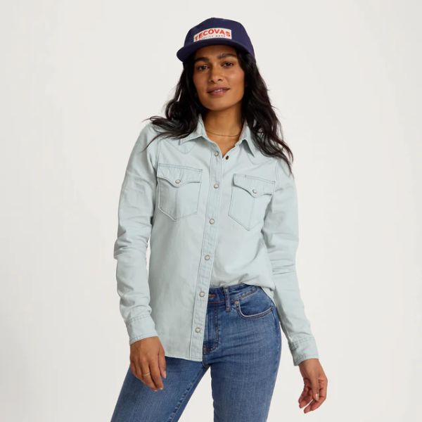 Women's Denim Pearl Snap