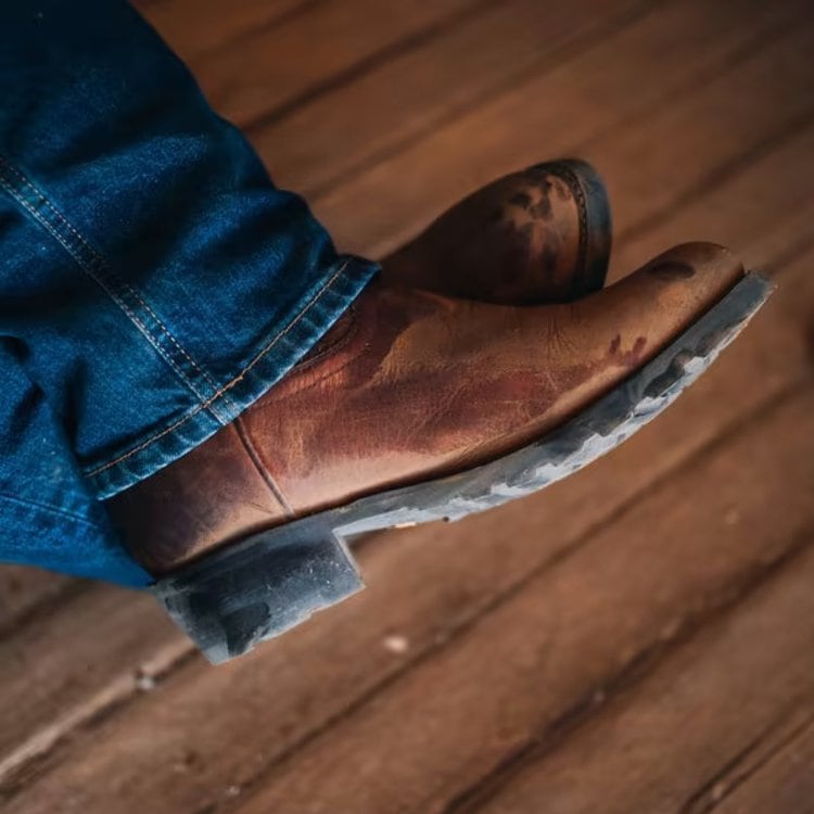 sole of The Bandera cowboy boots from Tecovas brand