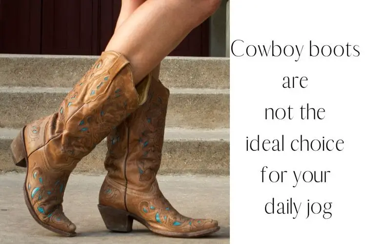 Women wear cowboy boots and the title