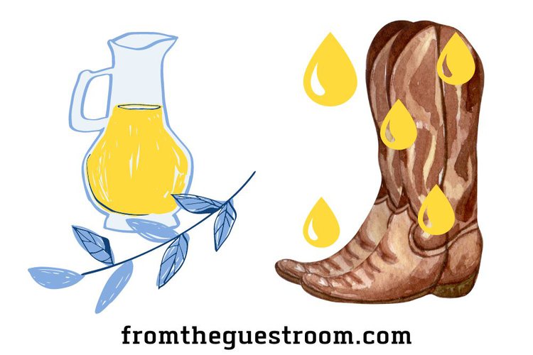 oiling cowboy boots