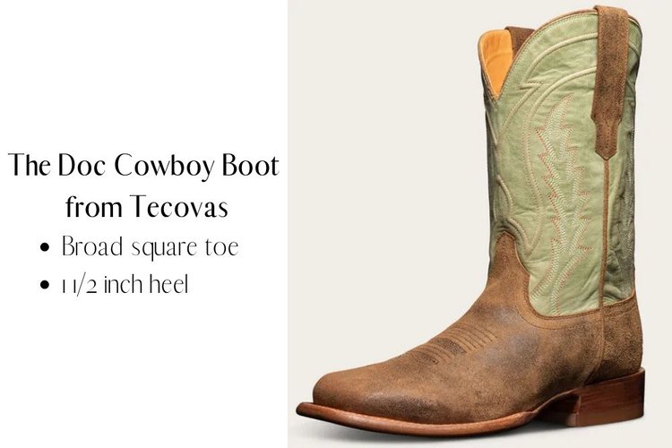 The Doc cowboy boot from Tecovas