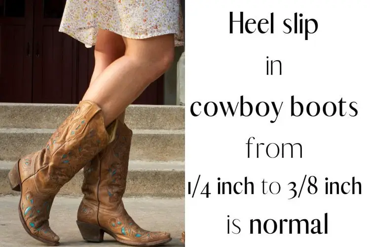 Women wear cowboy boots with dress and the text