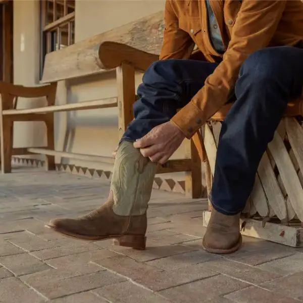 Man wearing The Doc Boots from Tecovas