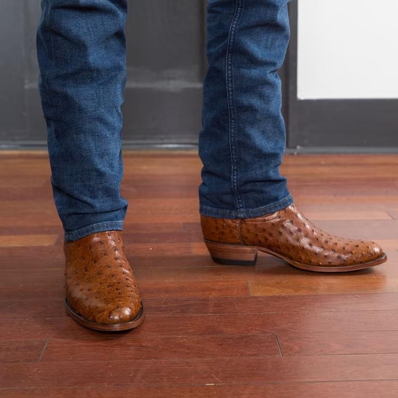 The Wyatt with ostrich leather from Tecovas