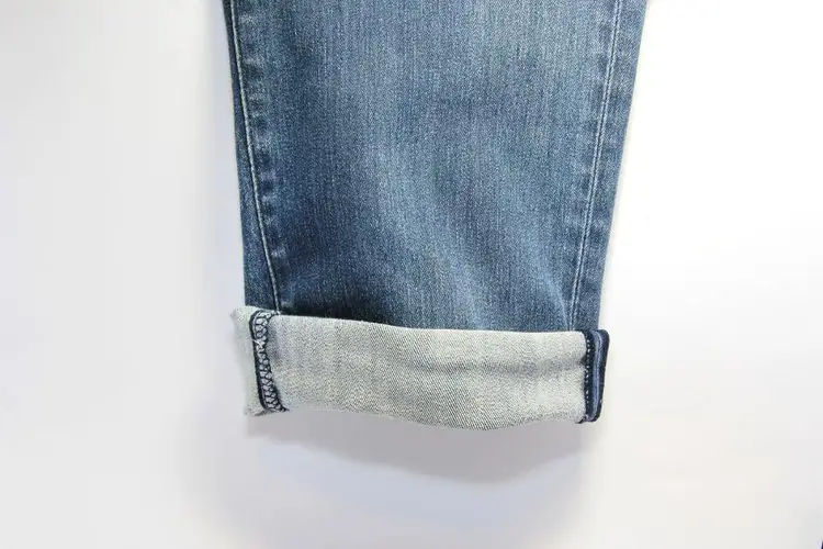 jeans with double cuff