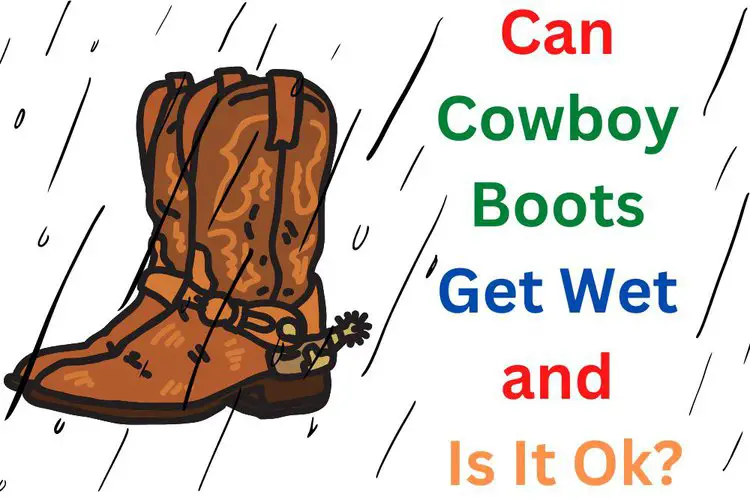 Cowboy boots in the rain and the title