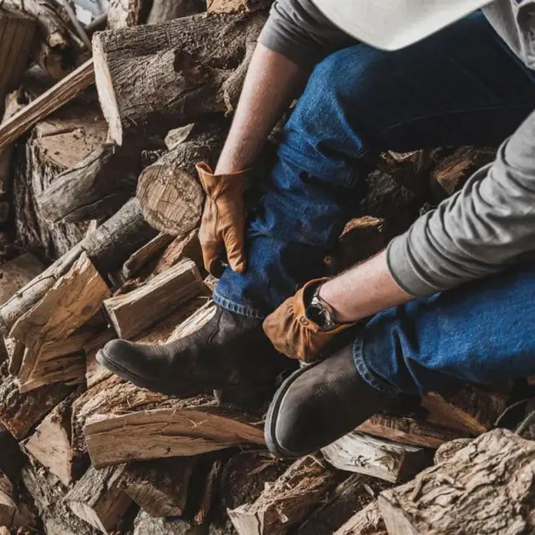 Man wear jeans with cowboy boots for outdoor work