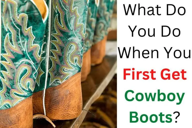 4 First Things To Do for Your New Cowboy Boots From The Guest Room