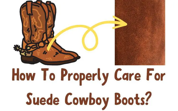 Suede cowboy boots and the title