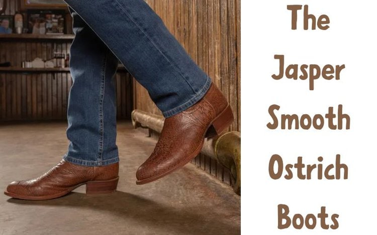 The Jasper Smooth ostrich boots