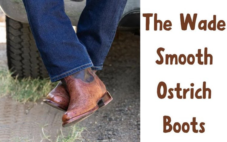 The Wade smooth ostrich boots