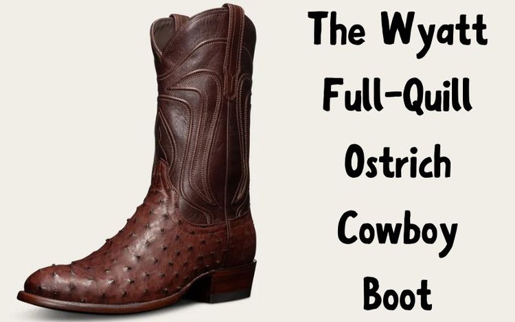 The Wyatt Full-Quill Ostrich Cowboy Boot