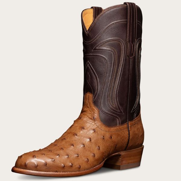 The Wyatt Grain Ostrich Boots