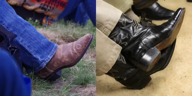 distressed vs. elegant cowboy boots
