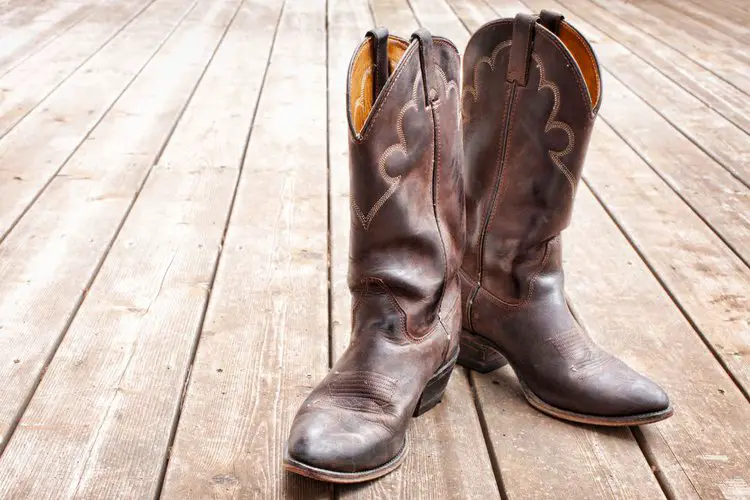 dry leather cowboy boots