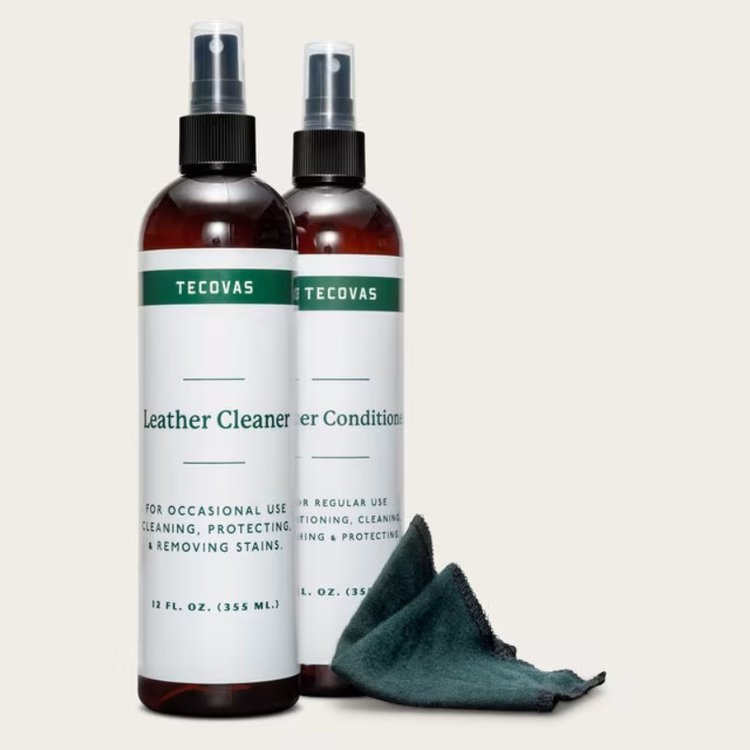 leather cleaner and leather conditioner from Tecovas