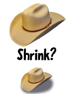 Big and small cowboy hats