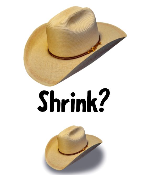 Big and small cowboy hats