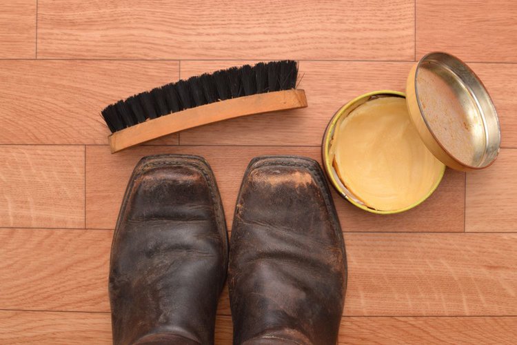 Brush, soap and cowboy boots